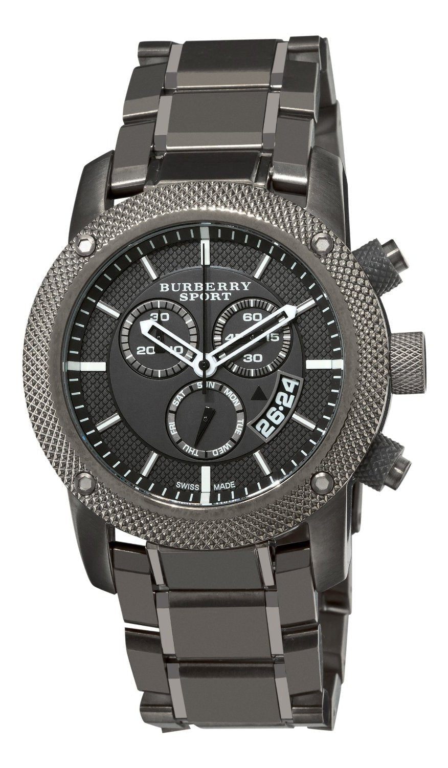 Shop Authentic Burberry Chrono Sport Brown Dial Brown Steel Strap Watch for Men - BU7716 - Luxxuri