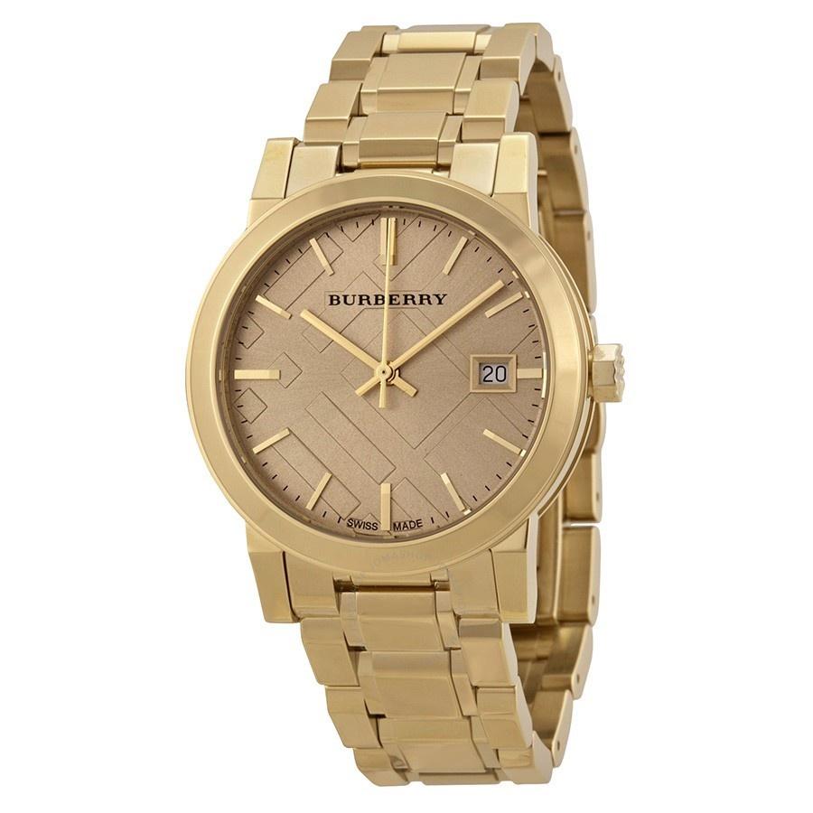 Shop Authentic Burberry The City Rose Gold Dial Rose Gold Steel Strap Watch for Women - BU9703 - Luxxuri