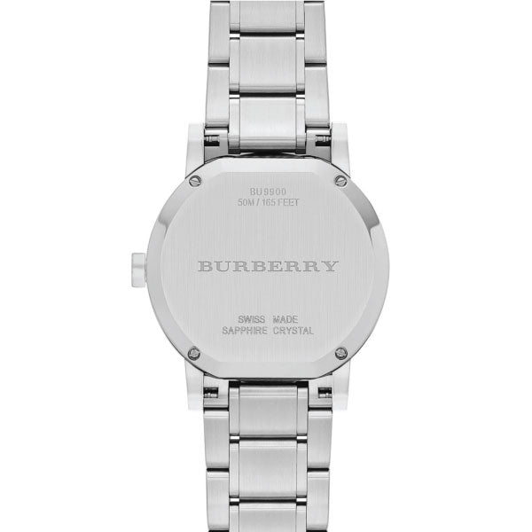 Shop Authentic Burberry The City Silver Dial Silver Steel Strap Watch for Men - BU9900 - Luxxuri