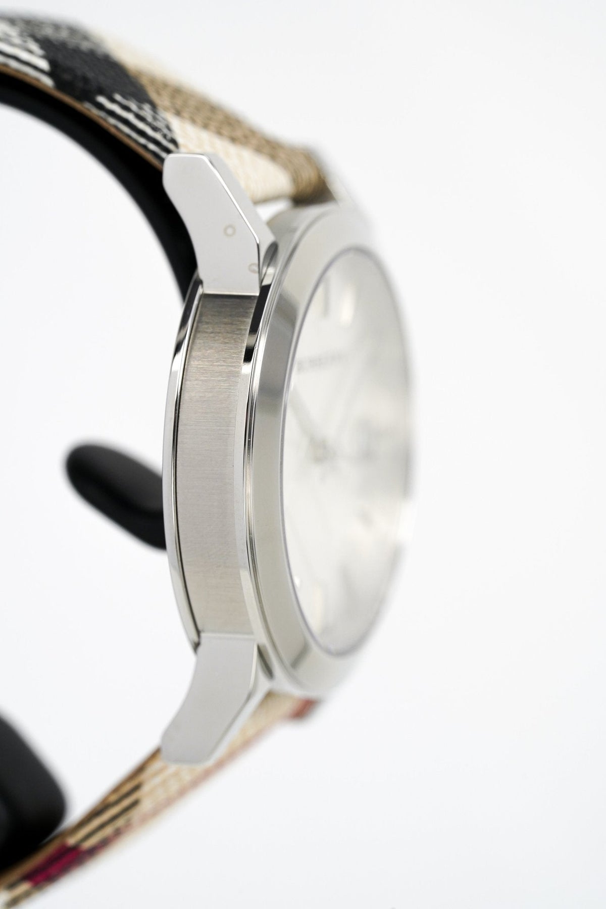 Shop Authentic Burberry The City White Dial Brown Leather Strap Watch for Women - BU9113 - Luxxuri