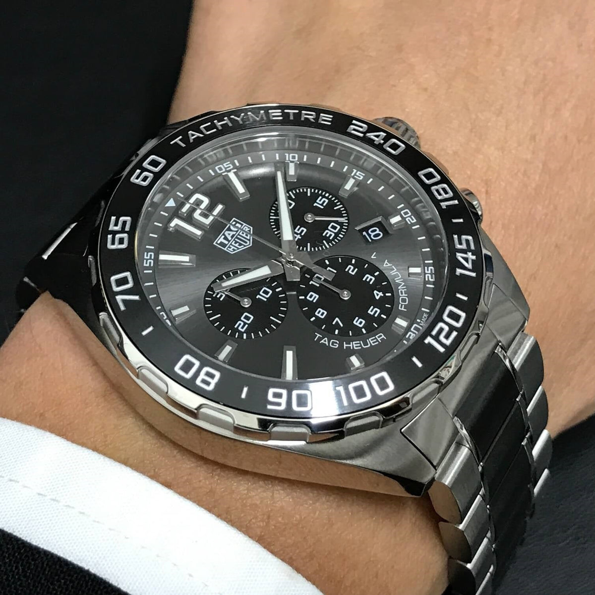 Shop Authentic Tag Heuer Formula 1 Anthracite Dial Two Tone Steel Strap Watch For Men - CAZ1011.BA0843 - Luxxuri