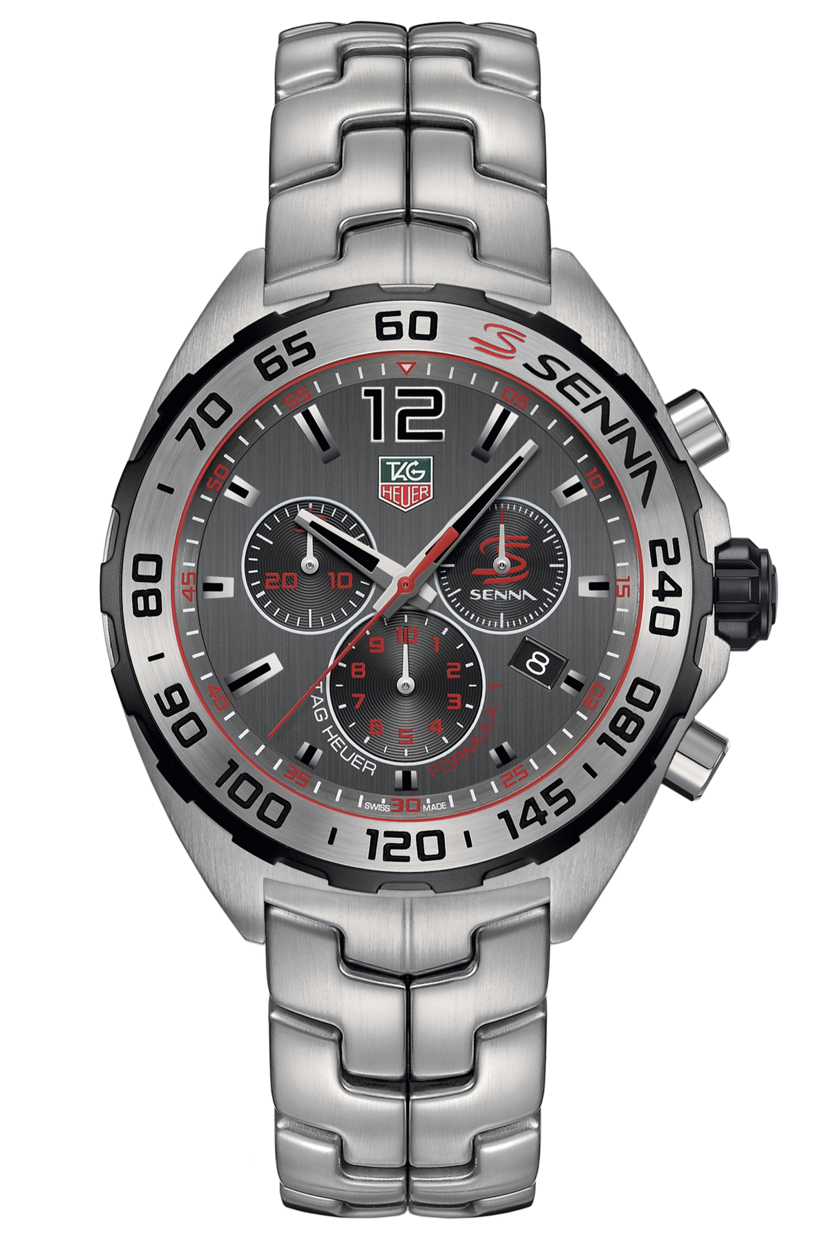 Shop Authentic Tag Heuer Formula 1 Special Edition Chronograph Grey Dial Silver Steel Strap Watch for Men - CAZ1012.BA0883 - Luxxuri