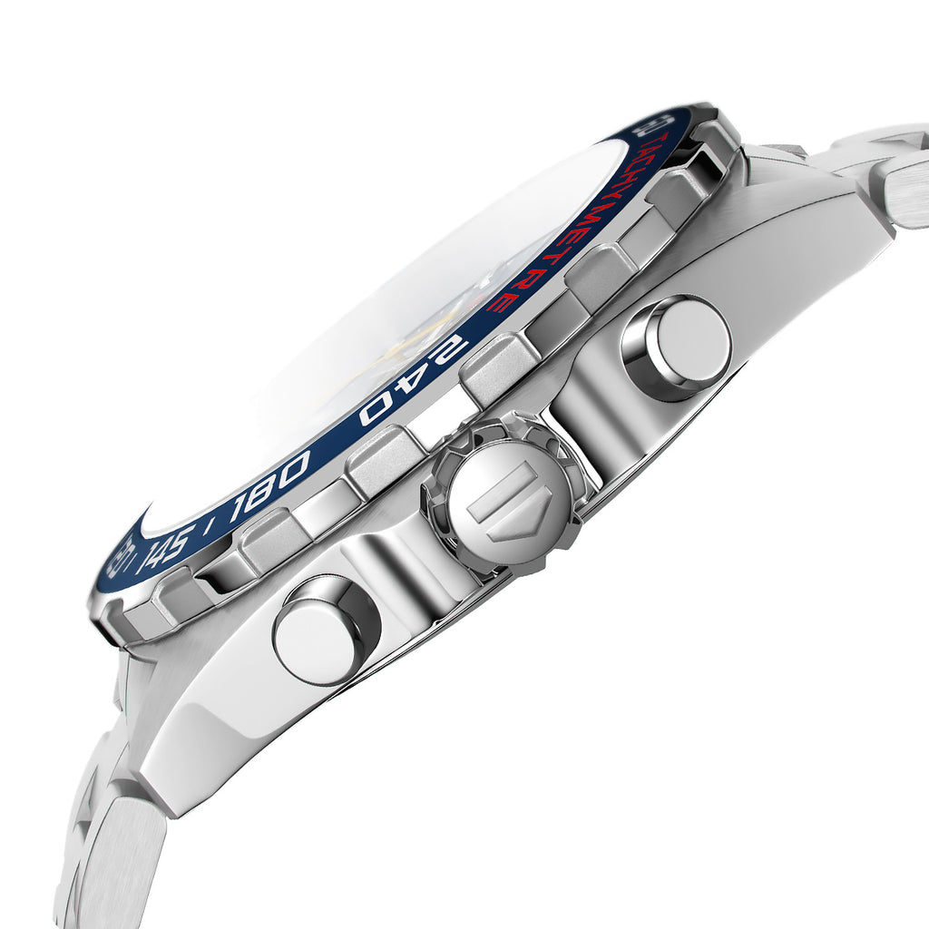 Shop Authentic Tag Heuer Formula 1 Red Bull Racing Chronograph Blue Dial Silver Steel Strap Watch for Men - CAZ101AK.BA0842 - Luxxuri