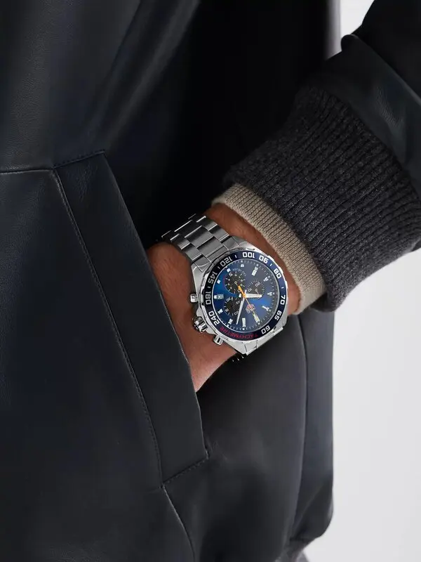 Shop Authentic Tag Heuer Formula 1 Red Bull Racing Chronograph Blue Dial Silver Steel Strap Watch for Men - CAZ101AK.BA0842 - Luxxuri