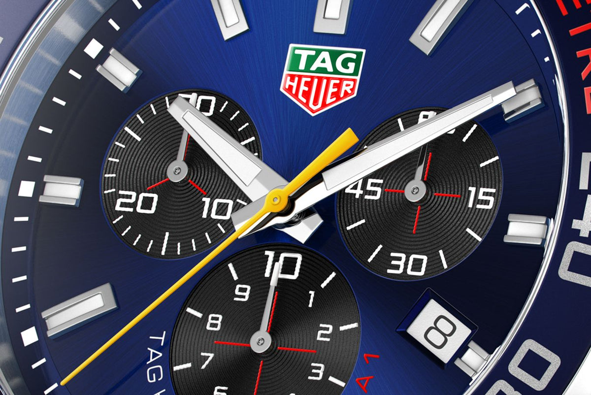 Shop Authentic Tag Heuer Formula 1 Aston Martin Red Bull Racing Blue Dial Silver Steel Strap Watch for Men - CAZ101AB.BA0842 - Luxxuri