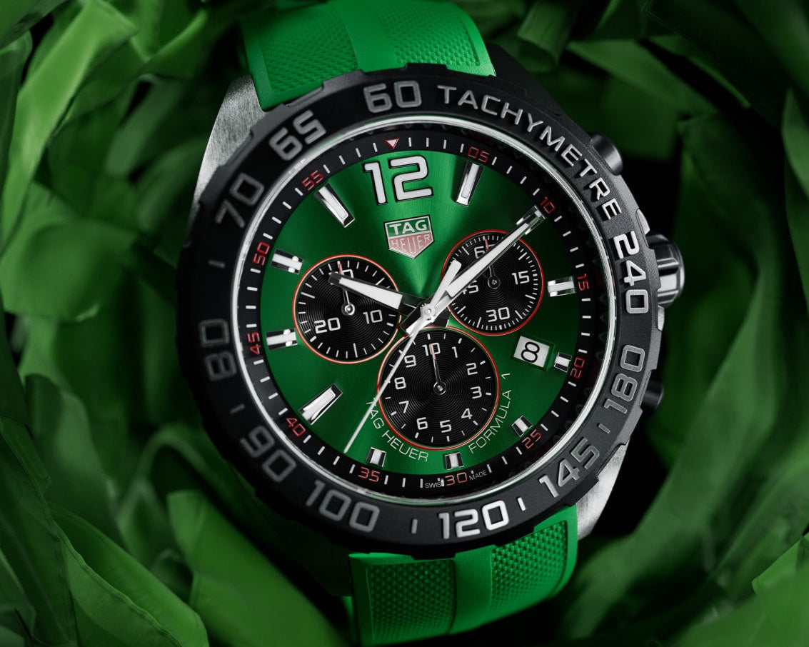 Shop Authentic Tag Heuer Formula 1 Green Dial Watch for Men - CAZ101AP.FT8056 - Luxxuri