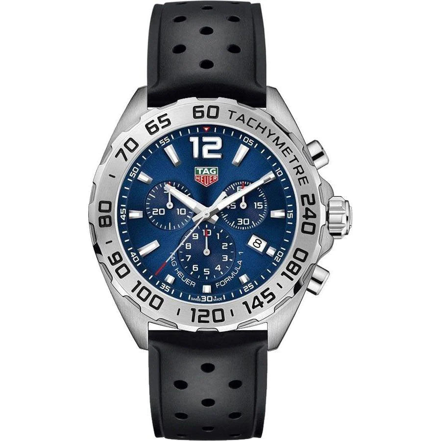 Shop Authentic Tag Heuer Formula 1 Chronograph Blue Dial Black Rubber Strap Watch for Men - CAZ101K.FT8024 - Luxxuri