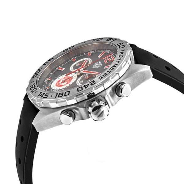 Shop Authentic Tag Heuer Formula 1 Manchester United Special Edition Grey Dial Black Silicone Strap Watch for Men - CAZ101M.FT8024 - Luxxuri
