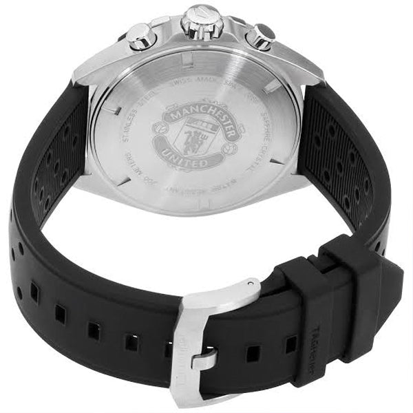 Shop Authentic Tag Heuer Formula 1 Manchester United Special Edition Grey Dial Black Silicone Strap Watch for Men - CAZ101M.FT8024 - Luxxuri