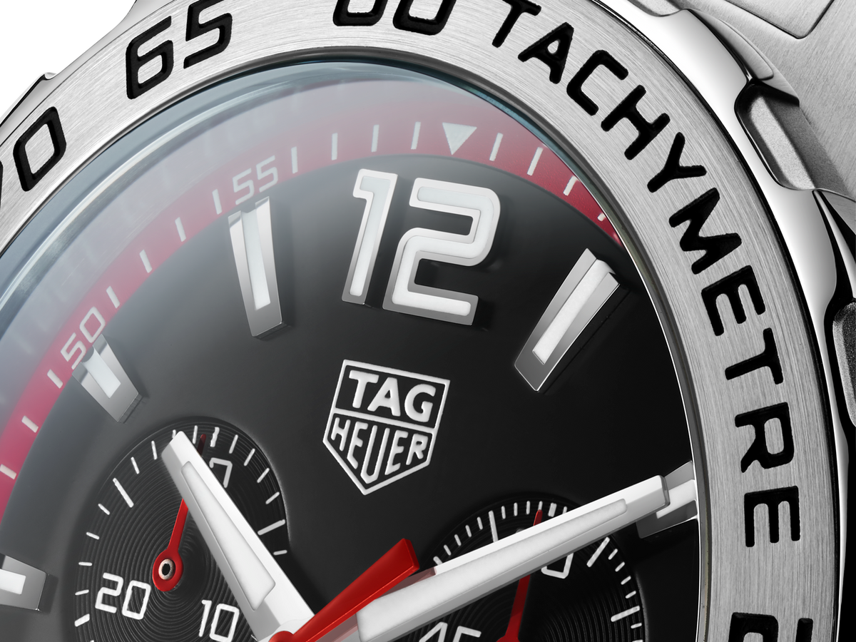 Shop Authentic Tag Heuer Formula 1 Chronograph Black Dial Silver Steel Strap Watch for Men - CAZ101Y.BA0842 - Luxxuri