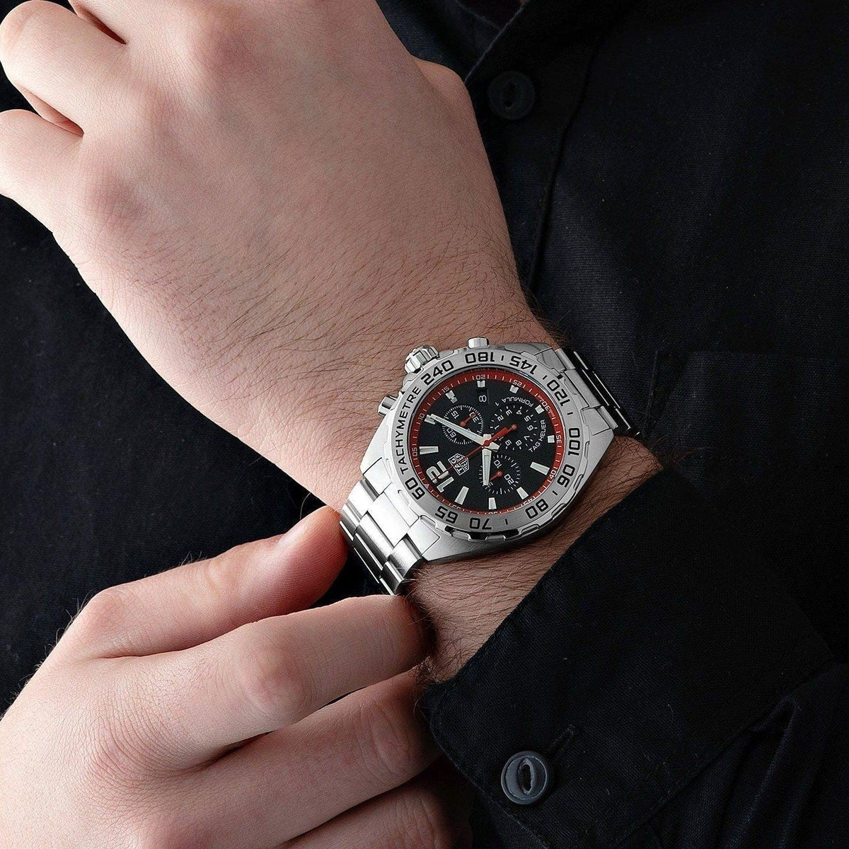 Shop Authentic Tag Heuer Formula 1 Black Dial Watch for Men - CAZ101Y.BA0842 - Luxxuri