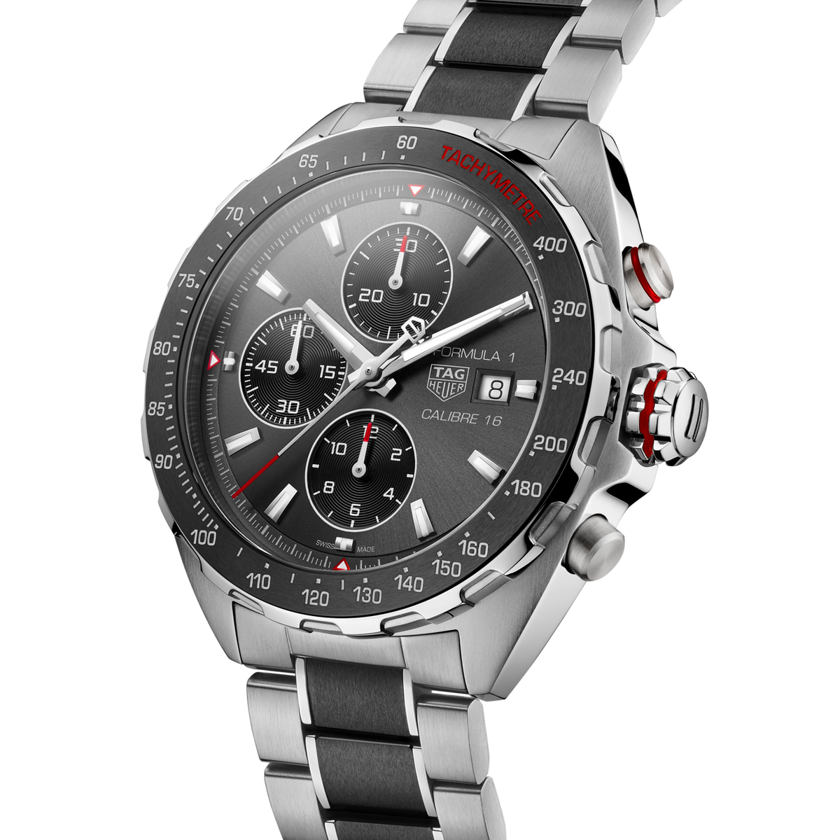 Shop Authentic Tag Heuer Formula 1 Automatic Chronograph Grey Dial Two Tone Strap Watch for Men - CAZ2012.BA0970 - Luxxuri