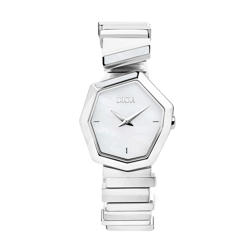 Shop Authentic Dior Gem Dior Mother of Pearl Dial Silver Steel Strap Watch for Women - CD18111X1073 - Luxxuri