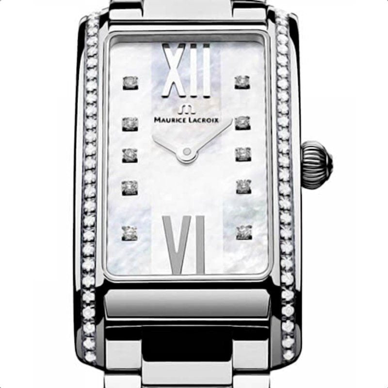 Shop Authentic Maurice Lacroix Fiaba Diamonds White Dial Silver Steel Strap Watch for for Women - FA2164-SD532-170 - Luxxuri
