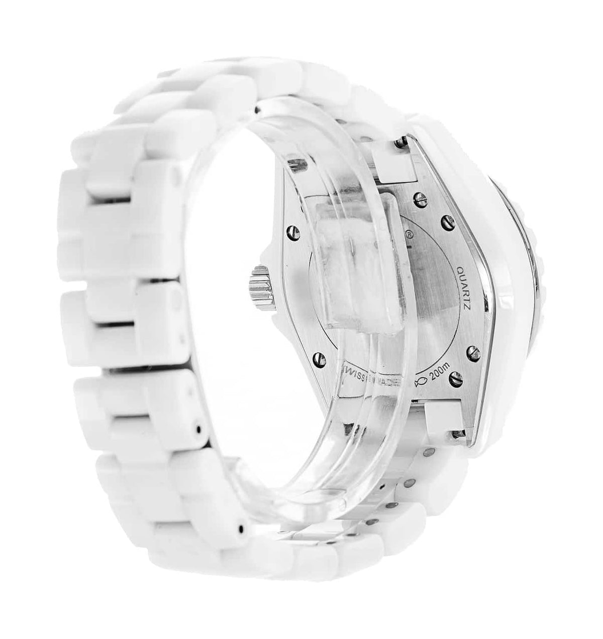 Shop Authentic Chanel J12 Ceramic White Dial White Steel Strap Watch for Women - J12 H0968 - Luxxuri