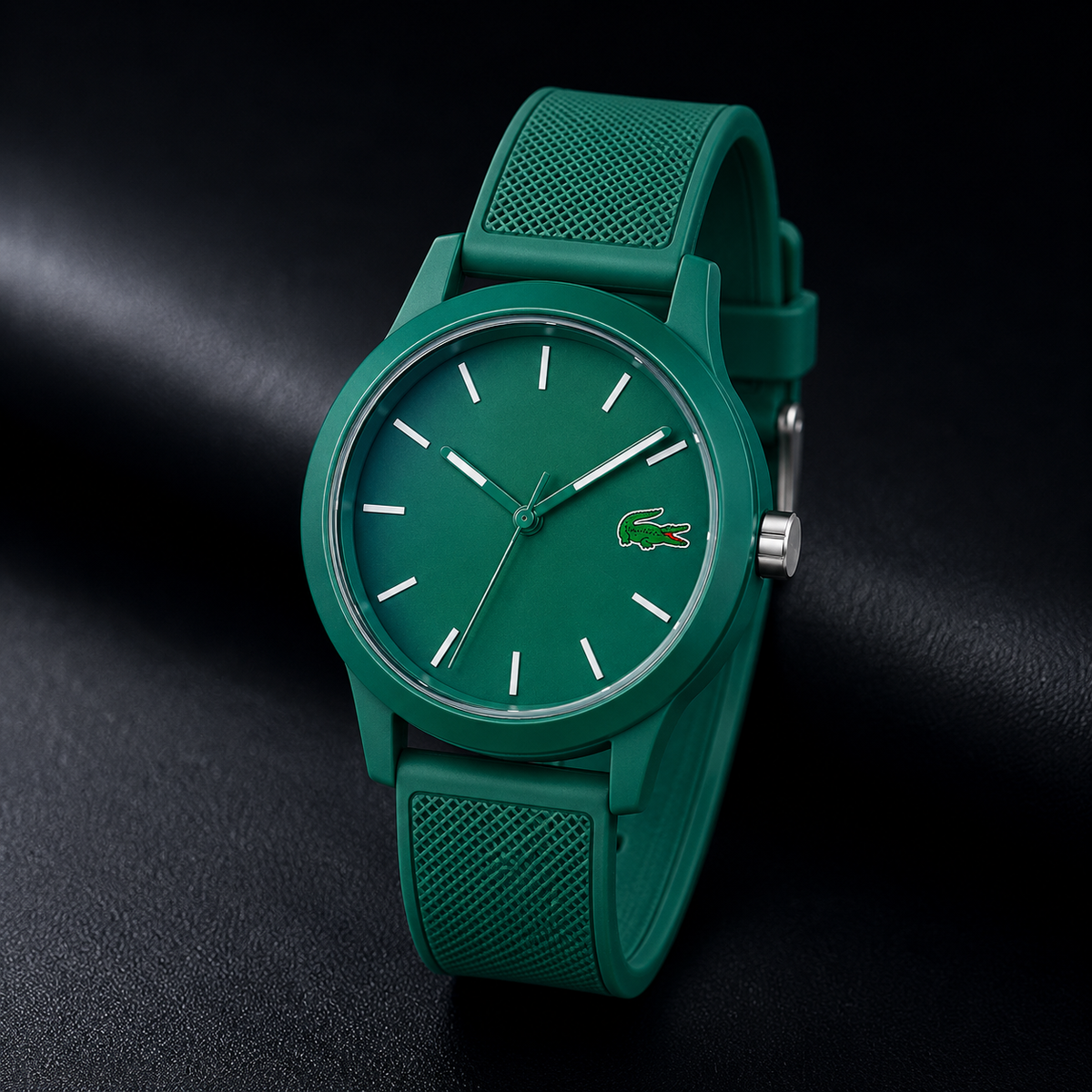 Lacoste 12.12 Cyan Green Dial Cyan Green Silicon Strap Watch for Men - 2011192