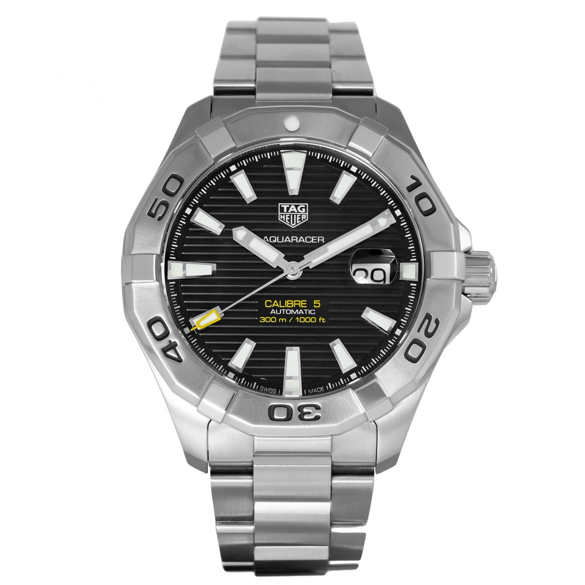 Shop Authentic Tag Heuer Aquaracer Black Dial Watch for Men - WAY2010.BA0927 - Luxxuri
