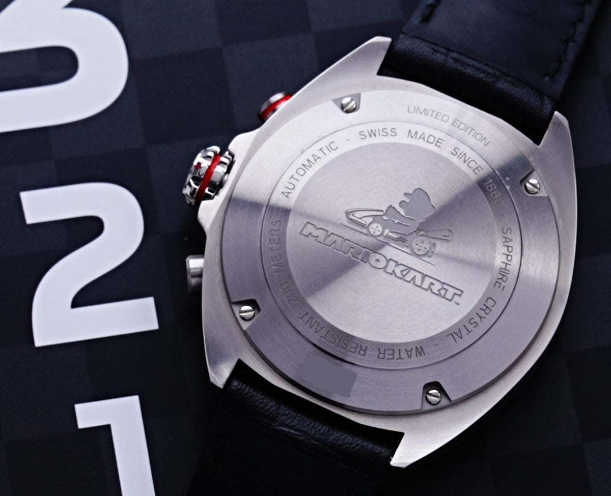 Shop Authentic Tag Heuer Formula 1 Mario Kart Chronograph Black Dial Black Leather Strap Watch for Men - CAZ201E.FC6517 - Luxxuri