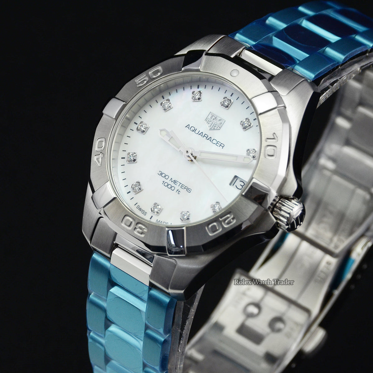Shop Authentic Tag Heuer Aquaracer White Mother of Pearl Dial Watch for Women - WBD1314.BA0740 - Luxxuri