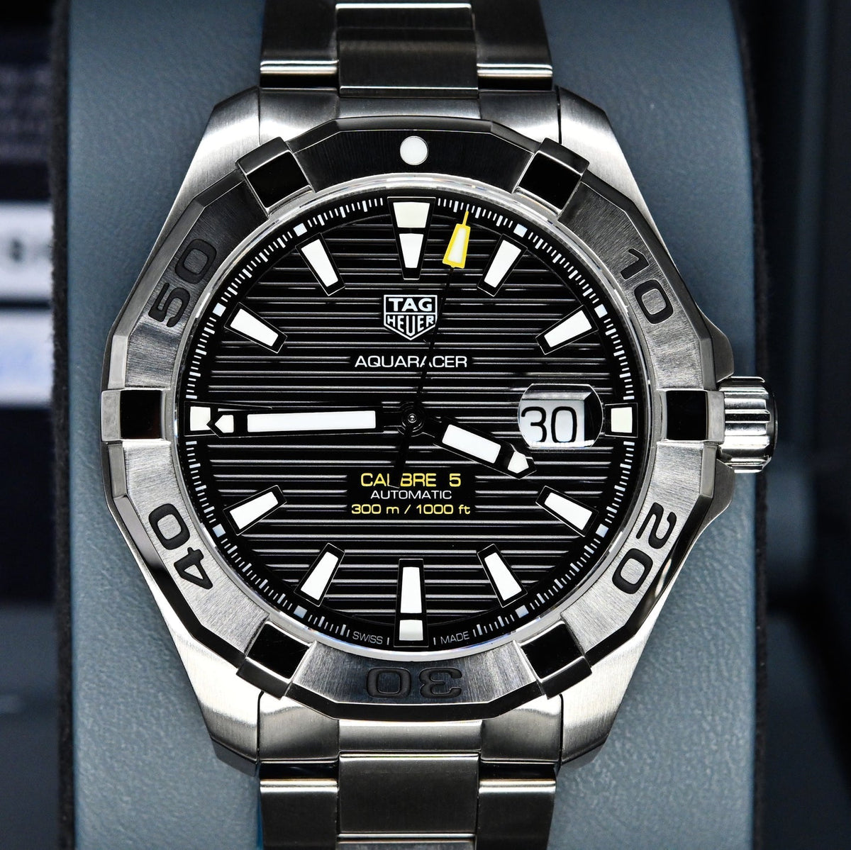 Shop Authentic Tag Heuer Aquaracer Black Dial Watch for Men - WAY2010.BA0927 - Luxxuri
