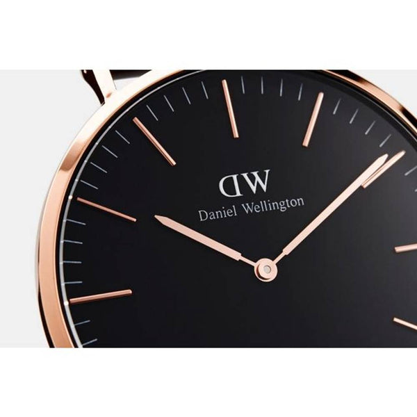 Shop Authentic Daniel Wellington Classic Bristol Black Dial Brown Leather Strap Watch for Men - DW00100137 - Luxxuri