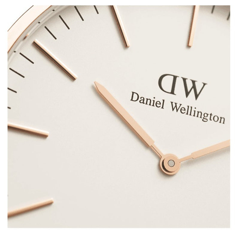 Shop Authentic Daniel Wellington Classic St Mawes White Dial Brown Leather Strap Watch For Men - DW00100006 - Luxxuri