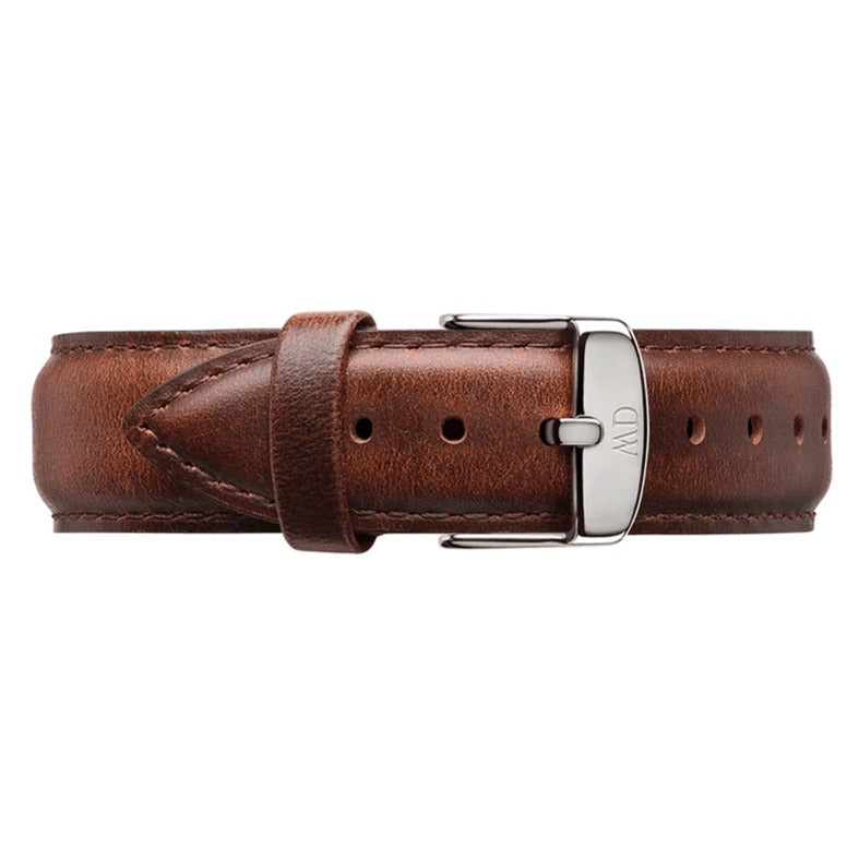 Shop Authentic Daniel Wellington Classic St Mawes White Dial Brown Leather Strap Watch For Men - DW00100021 - Luxxuri