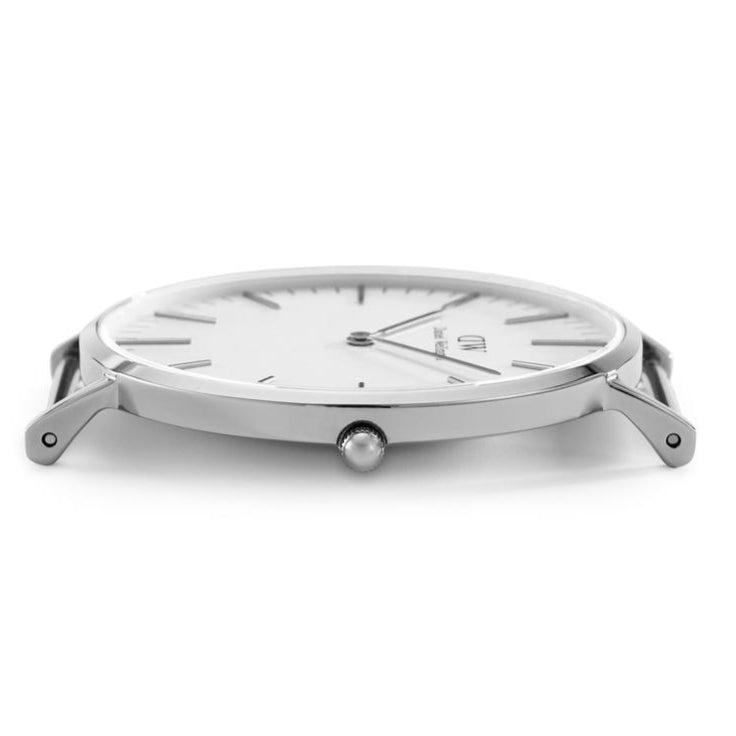 Shop Authentic Daniel Wellington Classic Reading White Dial Black Leather Strap Watch For Women - DW00100058 - Luxxuri