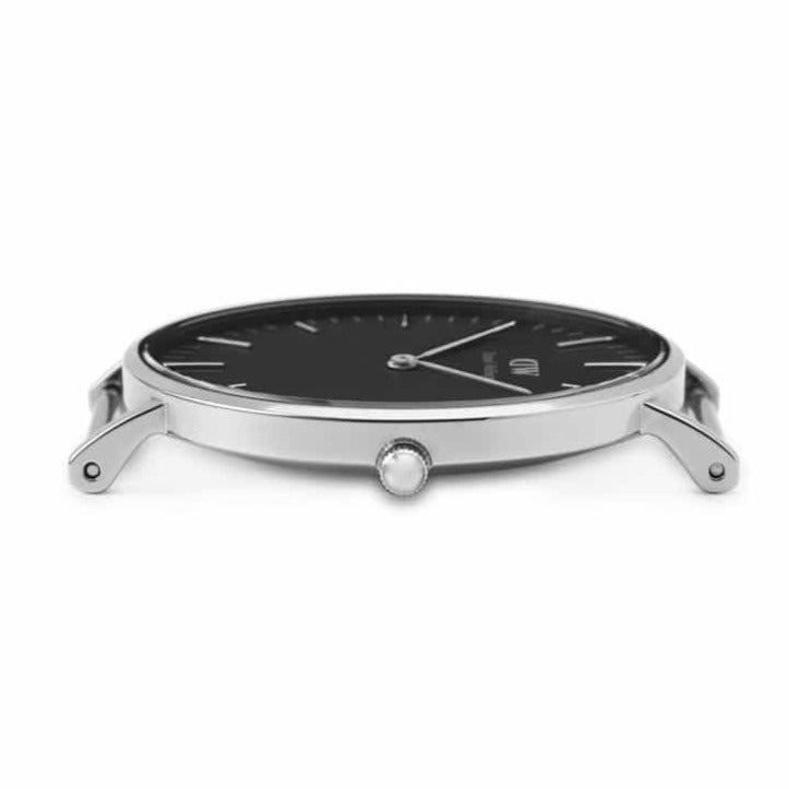 Shop Authentic Daniel Wellington Classic York Black Dial Brown Leather Strap Watch For Men - DW00100134 - Luxxuri