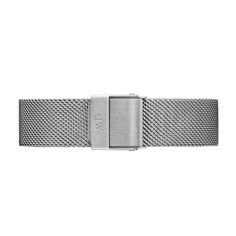 Shop Authentic Daniel Wellington Classic Petite Sterling Black Dial Silver Mesh Bracelet Watch For Women - DW00100162 - Luxxuri