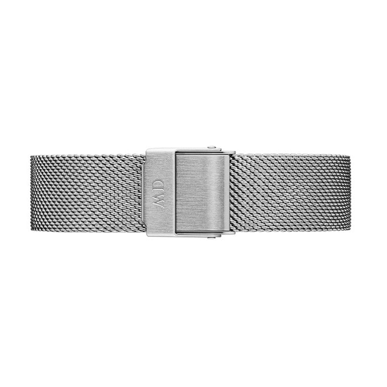 Shop Authentic Daniel Wellington Petite Sterling Black Dial Silver Mesh Bracelet Watch For Women - DW00100218 - Luxxuri