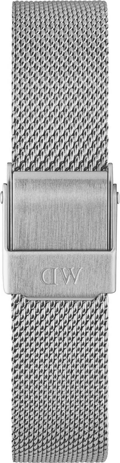 Shop Authentic Daniel Wellington Petite Sterling Black Dial Silver Mesh Bracelet Watch For Women - DW00100218 - Luxxuri