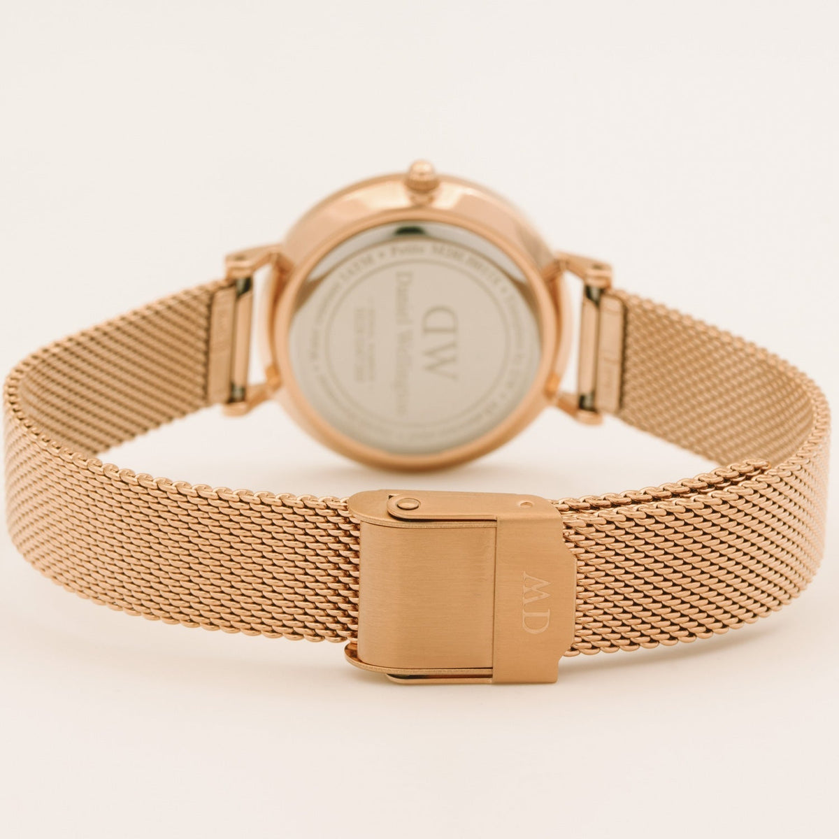 Shop Authentic Daniel Wellington Petite Amber Brown Dial Gold Mesh Strap Watch For Women - DW00100476 - Luxxuri