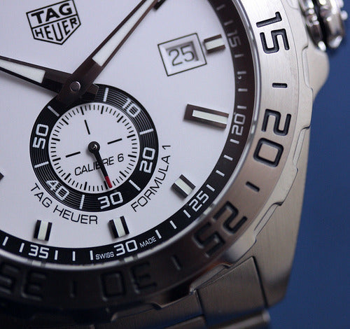 Shop Authentic Tag Heuer Formula 1 Calibre 6 Automatic White Dial Silver Steel Strap Watch for Men - WAZ2013.BA0842 - Luxxuri