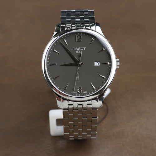 Shop Authentic Tissot T Classic Tradition Grey Dial Silver Steel Strap Watch For Men - T063.610.11.067.00 - Luxxuri