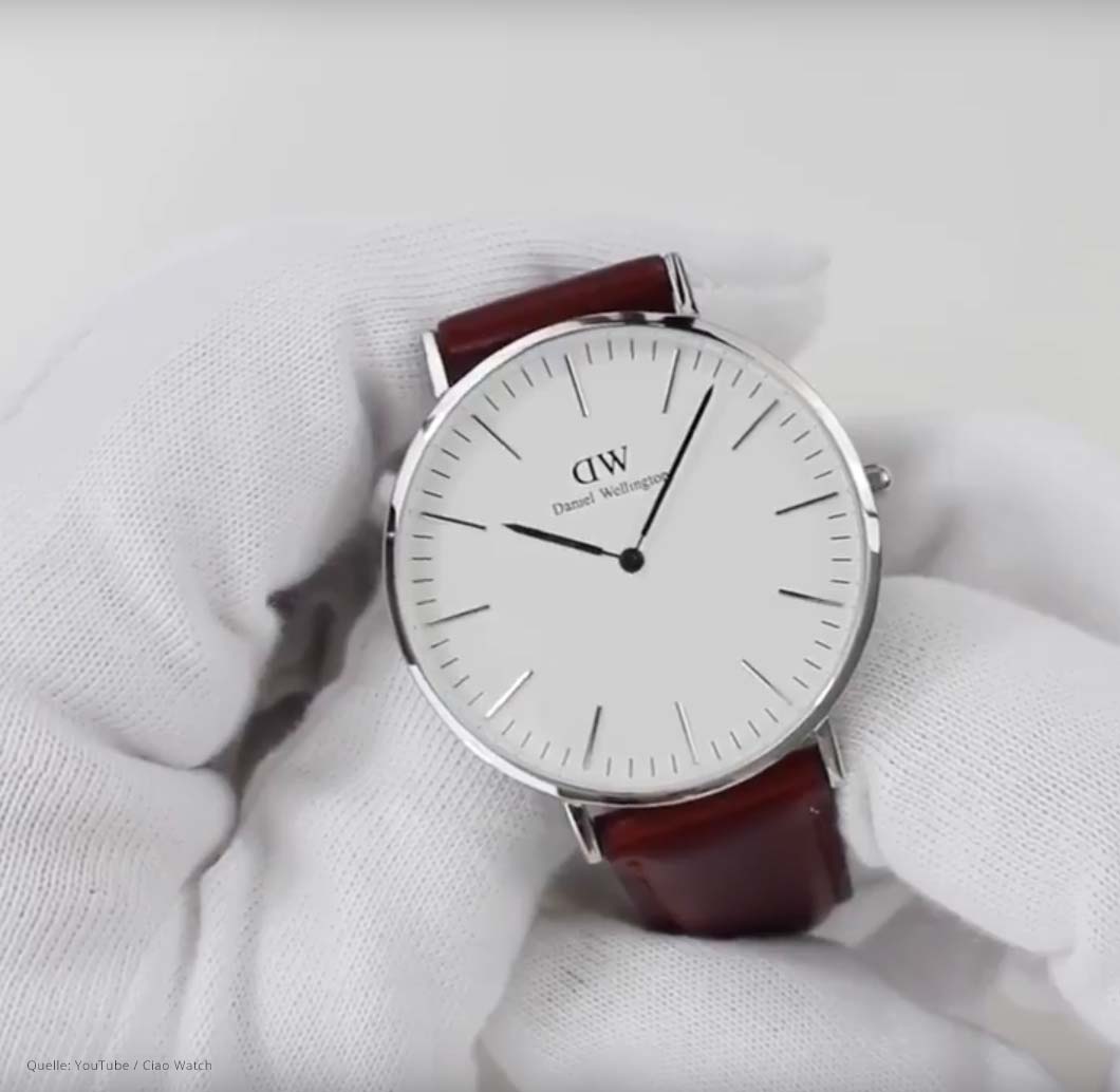 Shop Authentic Daniel Wellington Classic St Mawes White Dial Brown Leather Strap Watch For Men - DW00100021 - Luxxuri