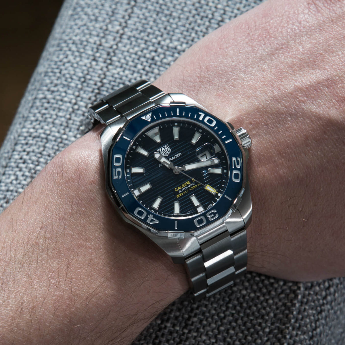 Shop Authentic Tag Heuer Aquaracer Blue Dial Watch for Men - WAY211C.BA0928 - Luxxuri