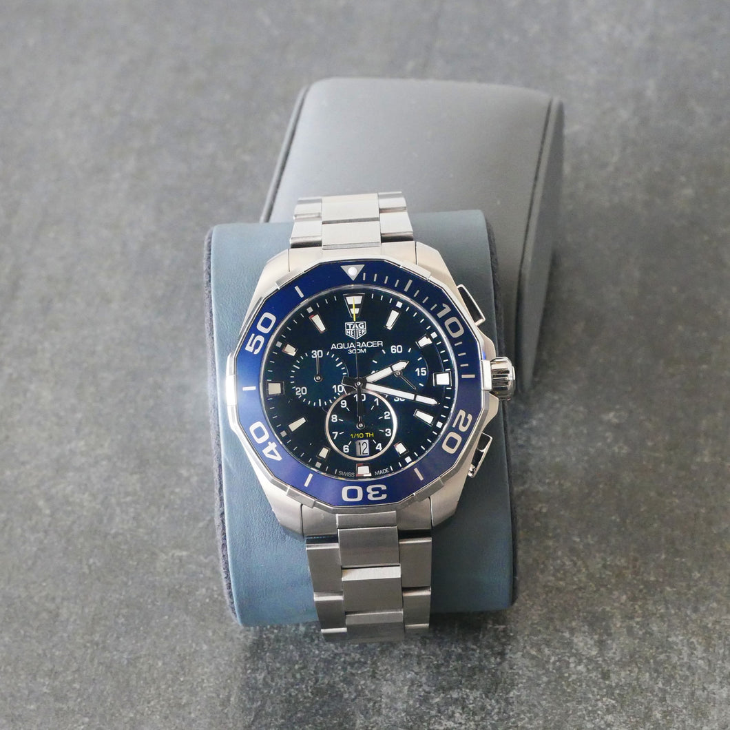 Shop Authentic Tag Heuer Aquaracer Blue Dial Watch for Men - CAY111B.BA0927 - Luxxuri
