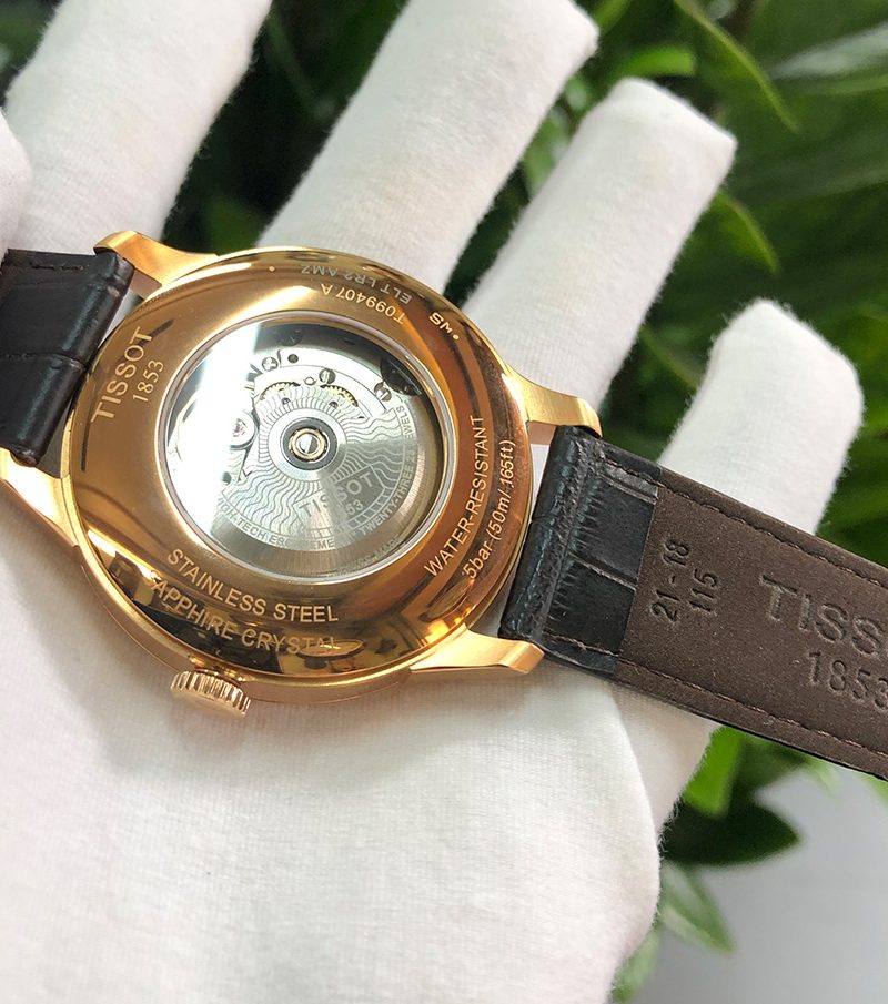 Shop Authentic Tissot T Classic Chemin Des Tourelles Powermatic 80 Brown Dial Brown Leather Strap Watch for Men - T099.407.36.447.00 - Luxxuri