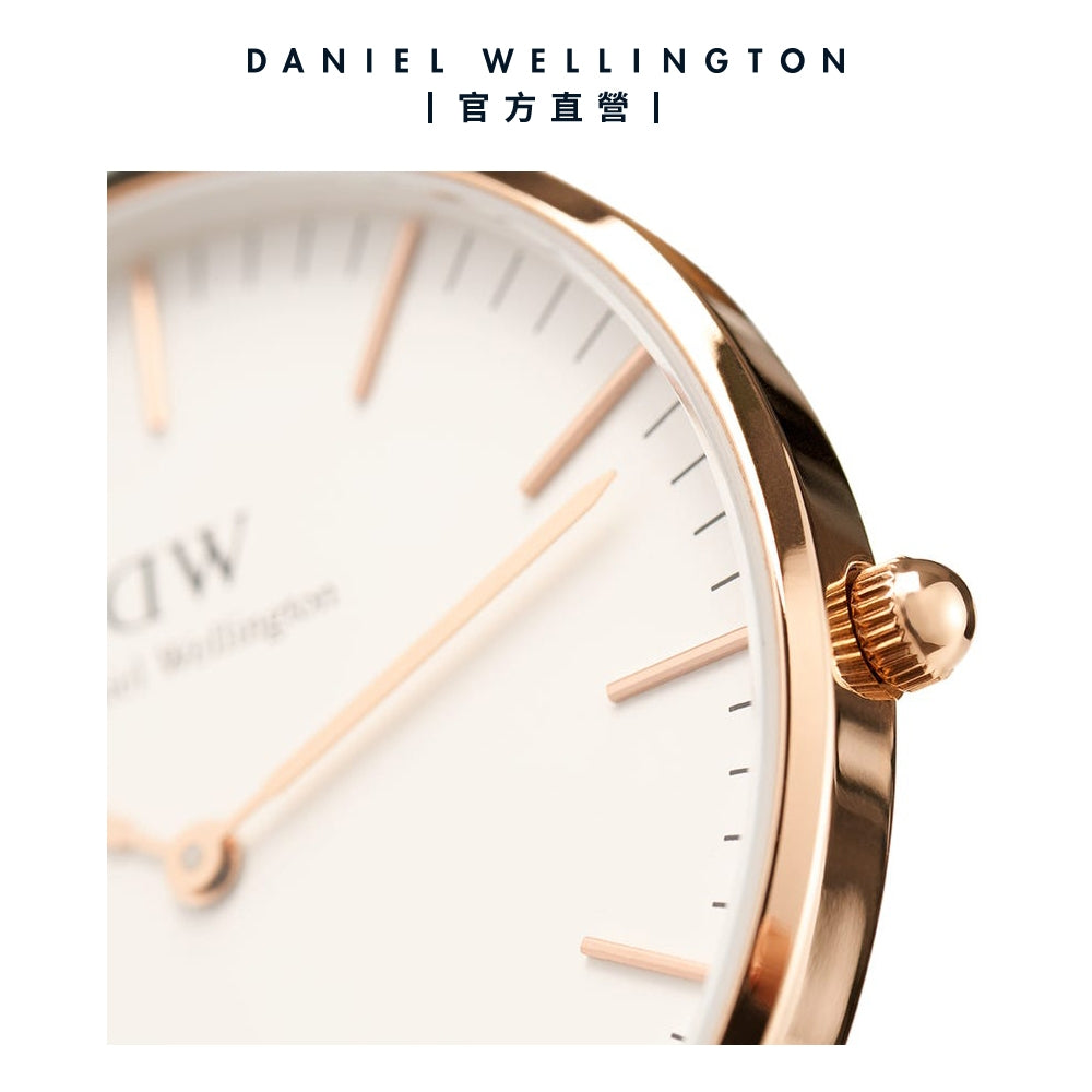 Shop Authentic Daniel Wellington Classic Bristol White Dial Brown Leather Strap Watch For Men - DW00100009 - Luxxuri