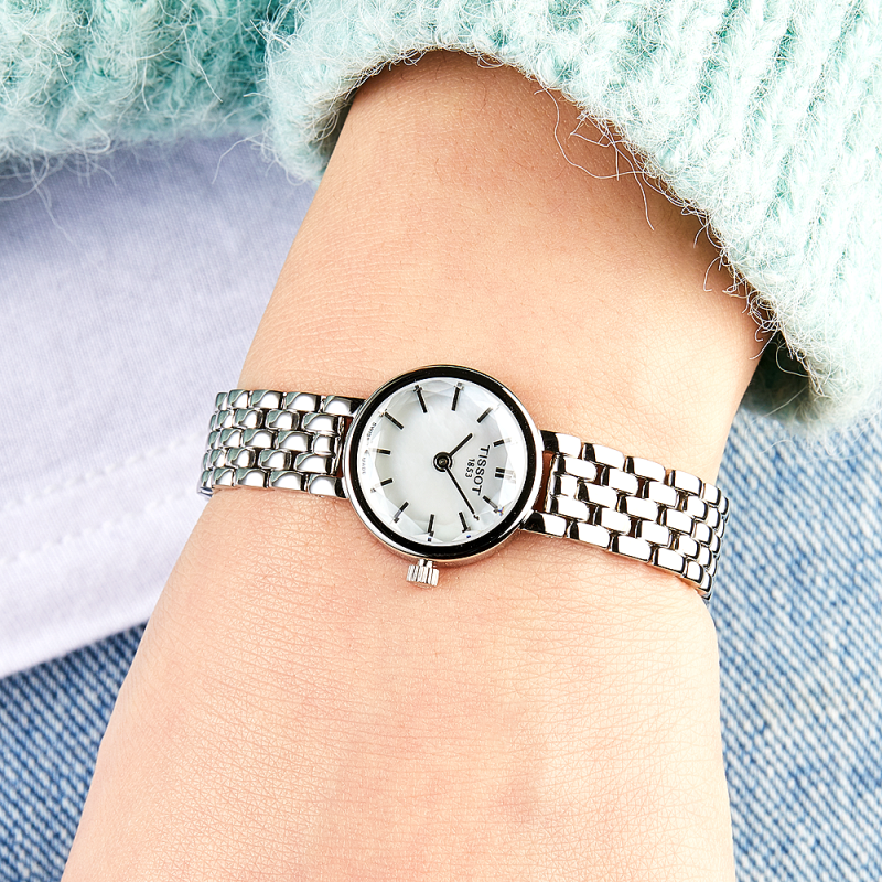 Shop Authentic Tissot T Lovely Mother of Pearl Dial Silver Steel Strap Watch for Women - T140.009.11.111.00 - Luxxuri