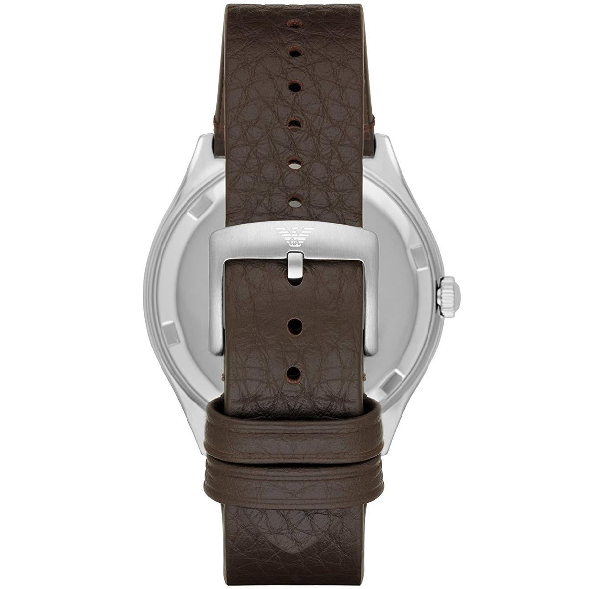 Shop Authentic Emporio Armani Dress Quartz White Dial Brown Leather Strap Watch For Men - AR1999 - Luxxuri