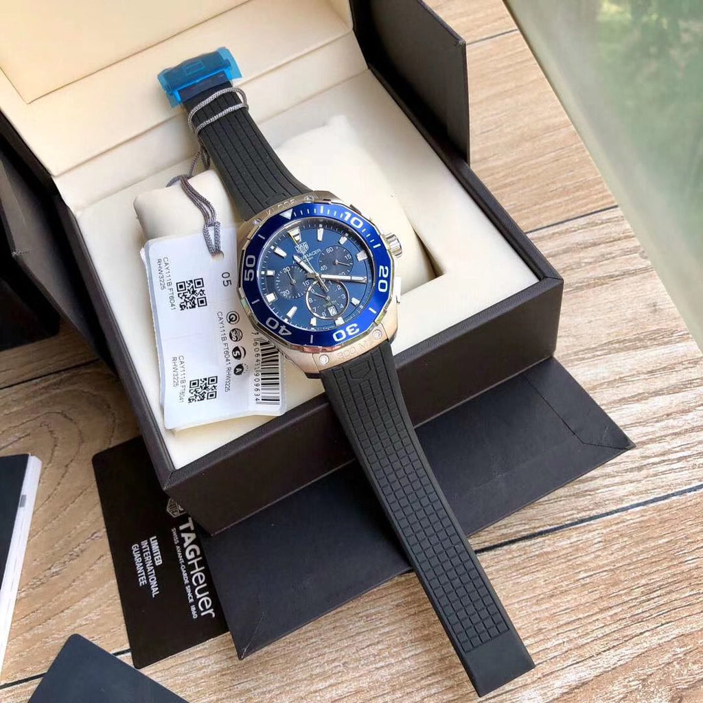 Shop Authentic Tag Heuer Aquaracer Blue Dial Watch for Men - CAY111B.FT6041 - Luxxuri