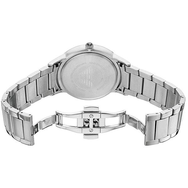 Shop Authentic Emporio Armani Sportivo Black Dial Silver Stainless Steel Watch For Men - AR2457 - Luxxuri