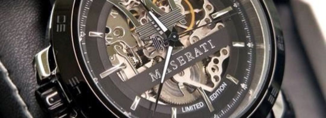 Shop Authentic Maserati Automatic Black Dial Black Leather Strap Watch For Men - R8821119007 - Luxxuri