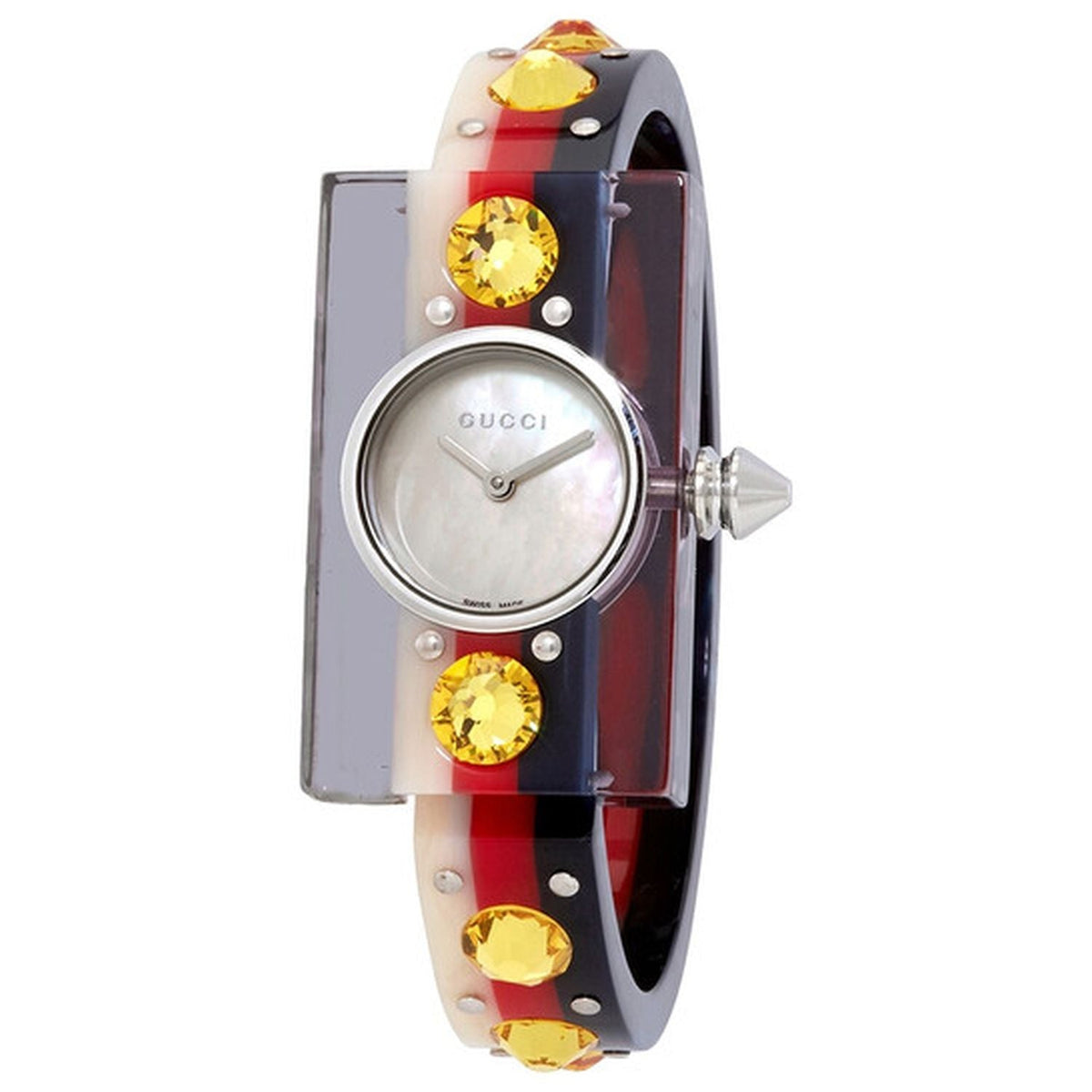 Gucci Web Pink Mother of Pearl Dial Watch For Women - YA143524