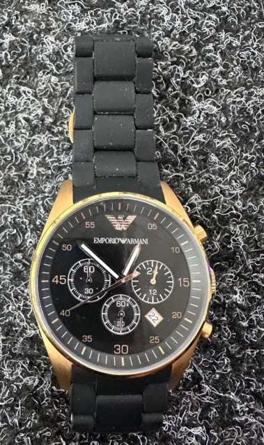 Shop Authentic Emporio Armani Sportivo Quartz Black Dial Black Steel Strap Watch For Men - AR8023 - Luxxuri
