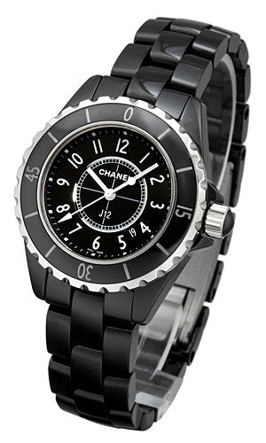 Shop Authentic Chanel J12 Quartz Ceramic Black Dial Black Steel Strap Watch for Women - J12 H0682 - Luxxuri
