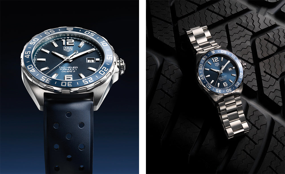 Shop Authentic Tag Heuer Formula 1 Bucherer Blue Edition Blue Dial Blue Calfskin Strap Watch for Men - WAZ2015.FT8023 - Luxxuri
