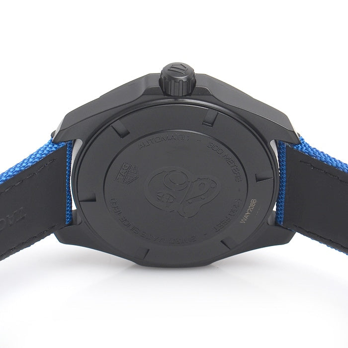 Shop Authentic Tag Heuer Aquaracer Calibre 5 Automatic Titanium Blue Dial Blue Nylon Strap Watch for Gents - WAY208B.FC6382 - Luxxuri